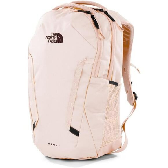 Womens laptop backpack travel bag water resistant school work commuter pink main image 3